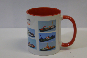 Mug III "Tugs and construction vessel"  (1 p.) - red -